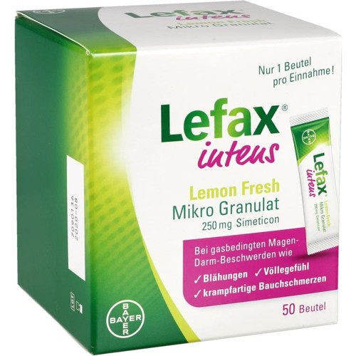 Lefax intens Lemon Fresh Mikro Granul.250 mg Sim. 50 Stück