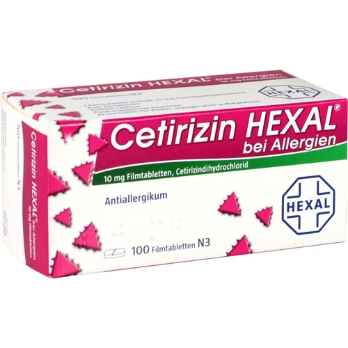 Cetirizin Hexal bei Allergien 100 Stück