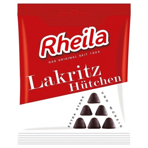 Rheila Lakritz Hütchen Gummidrops mit Zucker 90 Gramm