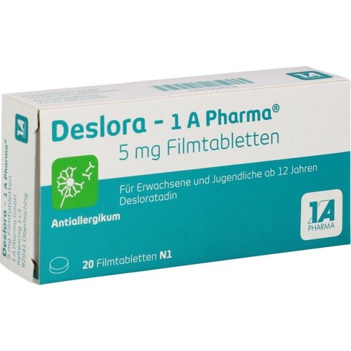 Deslora-1A Pharma 5mg Filmtabletten 20 Stück