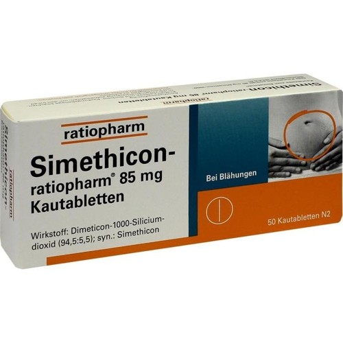 Simethicon-ratiopharm 85mg Kautabletten 50 Stück