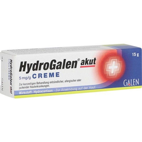 HydroGalen akut 5 mg/g Creme 15 Gramm
