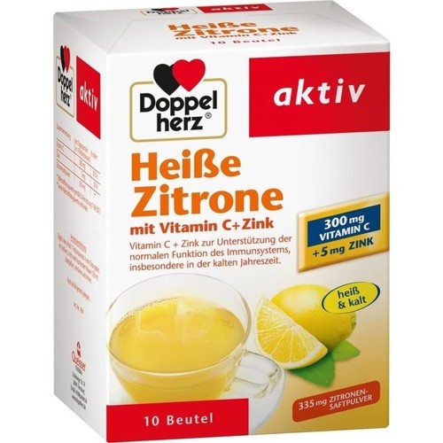 Doppelherz Heiße Zitrone Vitamin C + Zink 10 Stück