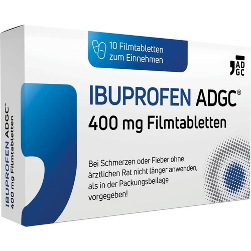 IBUPROFEN ADGC 400 mg Filmtabletten 10 Stück