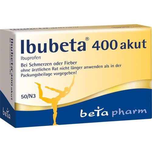 Ibubeta 400 akut Filmtabletten 50 Stück