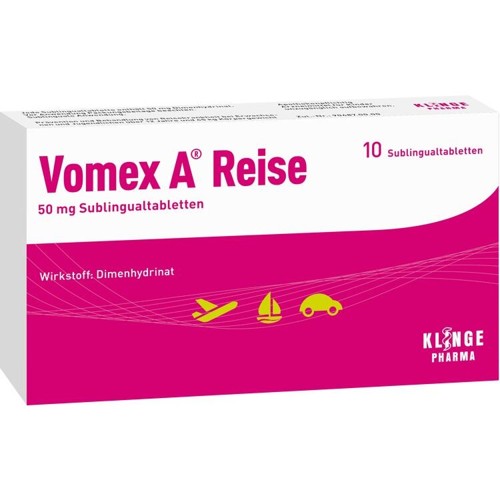 Vomex A Reise 50 mg Sublingualtabletten 10 Stück