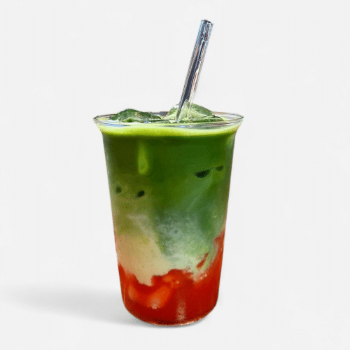 Iced Strawberry Matcha Latte