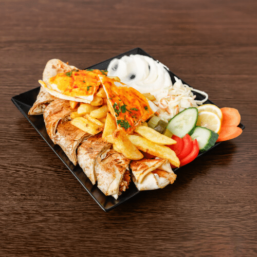 Arabischer Shawarma Teller
