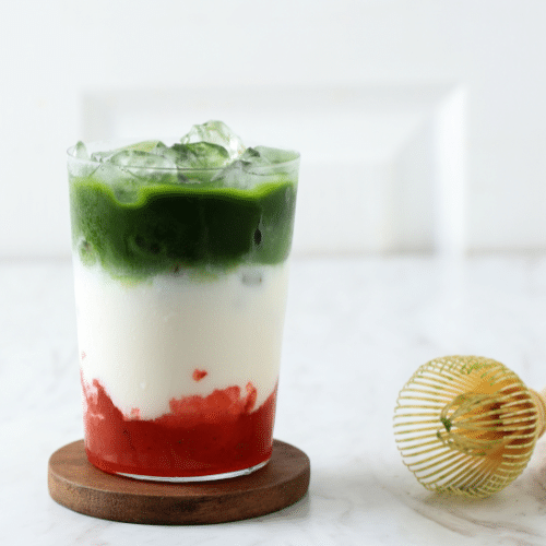Strawberry Matcha Latte