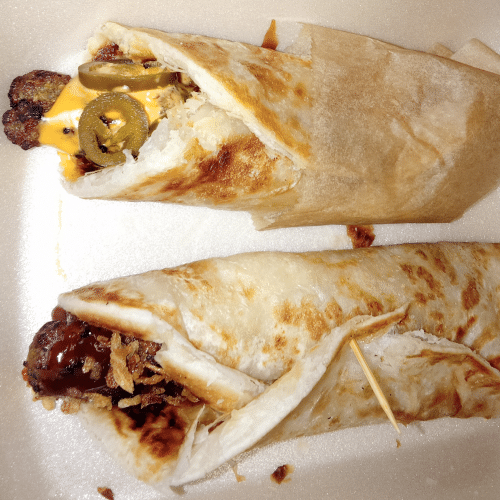 BBQ paratha roll