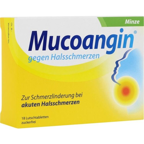Mucoangin Minze 20mg Lutschtabletten 18 Stück