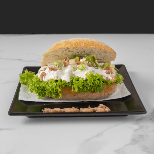 Fischbrötchen mit hausgemachten Nordsee-Krabbensalat