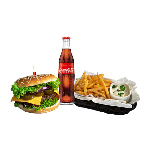 Chili-Cheese Burger Menü