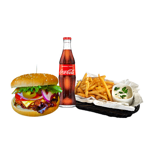 Hot Crispy Burger Menü