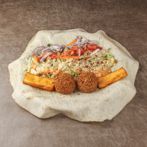 Halloumi und Falafel Mix Dürüm