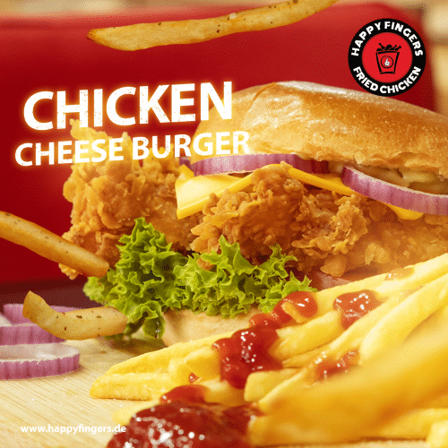 Chicken-Cheeseburger-Menü