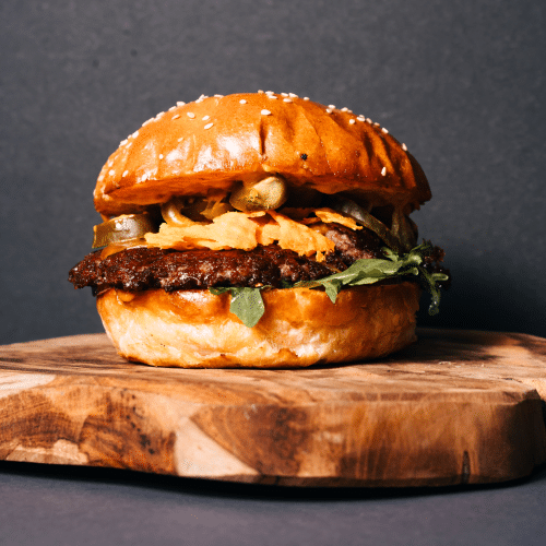 Chili-Cheeseburger (scharf)