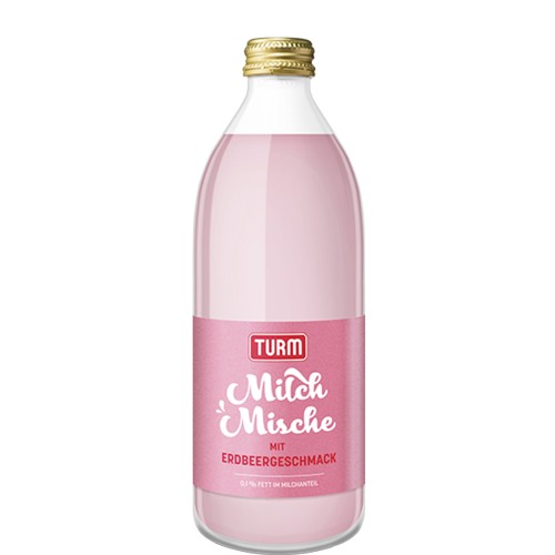 Turm Milch-Mische Erdbeere 0,5l