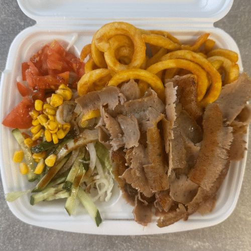 Dönerteller mit Curlyfries