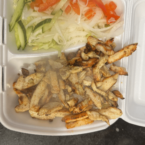 Hähnchenspieß Teller