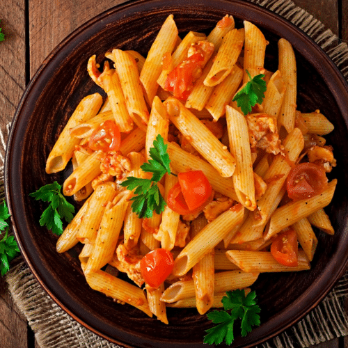 Maccheroni Auflauf (scharf)