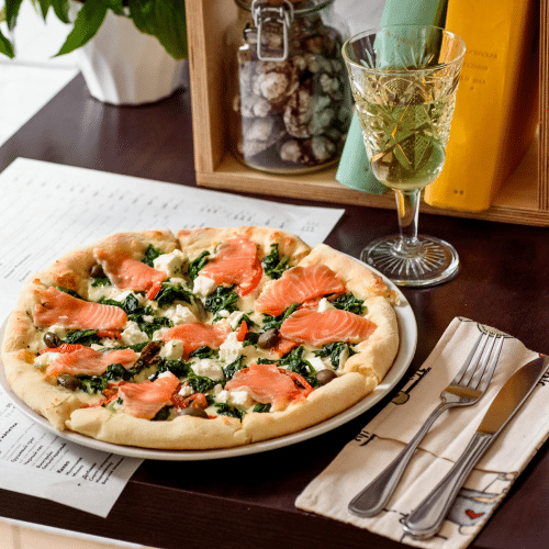 Pizza Hollandaise Lachs