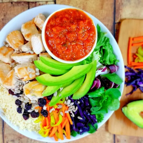 Avocado Chicken Buddha Bowl