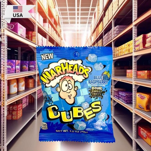 Warheads Cubes Blue Rasperry 99g