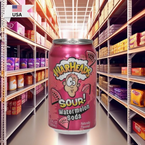 Warheads Sour Watermelon Soda 330ml