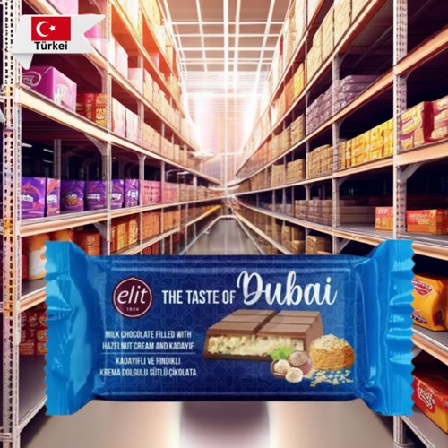 Elit Schokolade nach Dubai Art - mit Haselnusscreme 90g