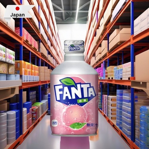 Fanta White Peach Metal Bottle 300ml