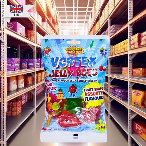 Sour Candy Paradise Vortex Jelly Pops Sour Flavour 315g