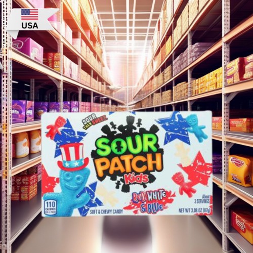 Sour Patch Kids Red White & Blue Theaterbox  87g