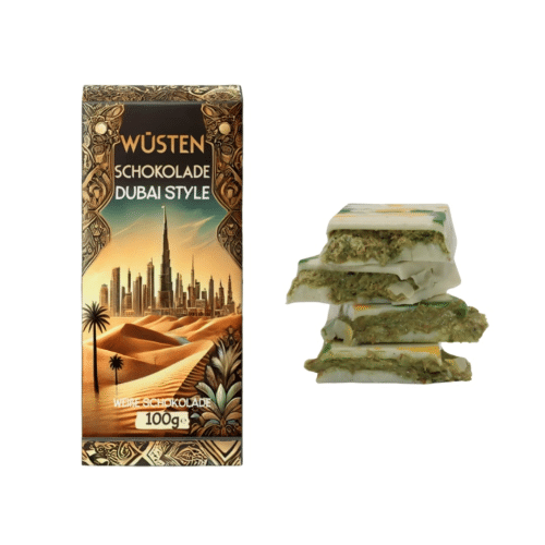 Wüsten Schokolade Dubai Style Weisse Schokolade 100gr