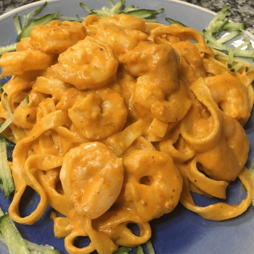 Tagliatelle con Scampi