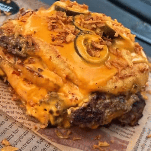 Double Smash Smash Chili Cheeseburger