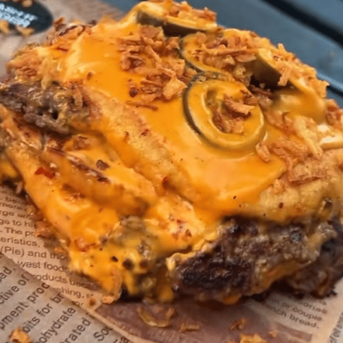 Double Smash Smash Chili Cheeseburger