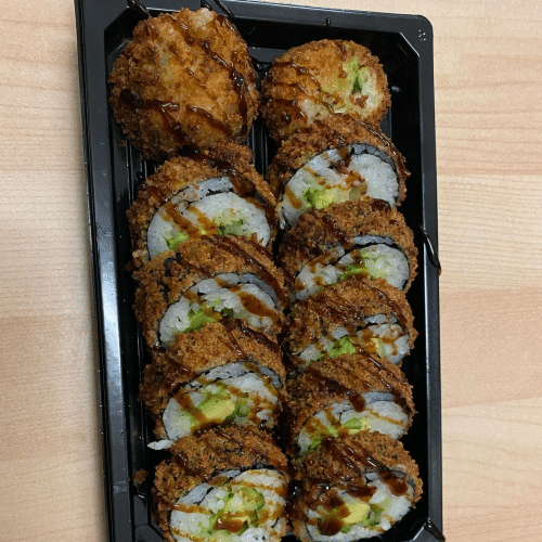 Avocado-Gurke Tempura Rolls (vegetarisch)