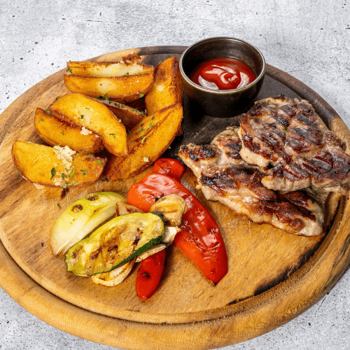 Gegrilltes Schweinefleisch