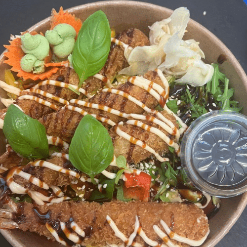 Sb43 Poke Bowl Hühnerfleischspiesse