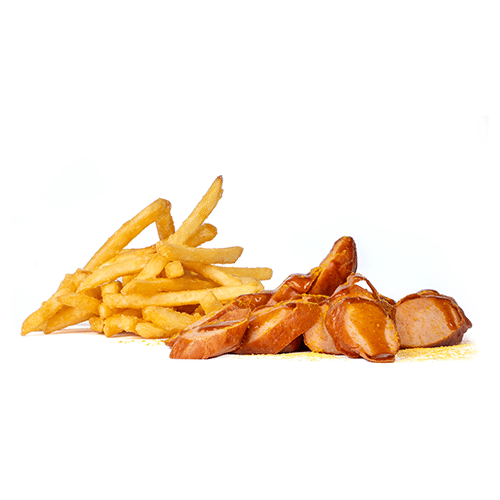 Currywurst Pommes frites