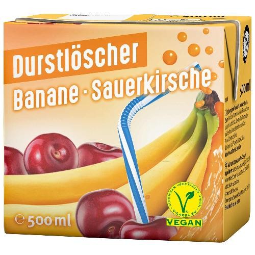 Durstlöscher Banane-Sauerkirsche 0.5l