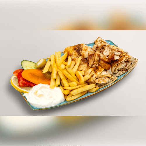 Arabischer Schawarma-Teller