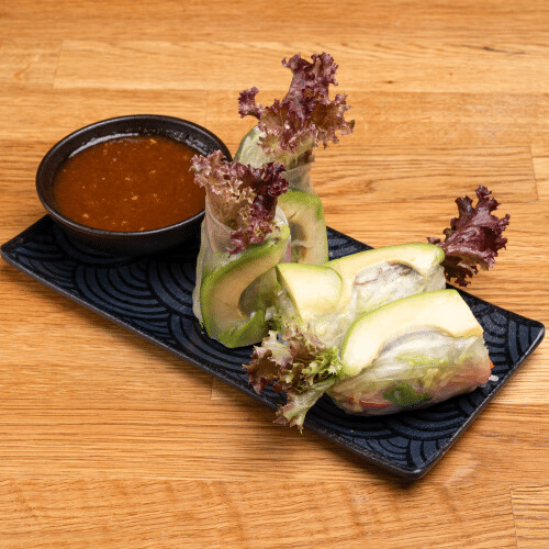 Sommerrolle mit Avocado (2 Stück, vegan)