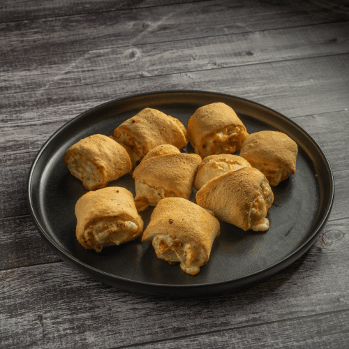 Pizzabrötchen mit Reibeschmelz (vegan)