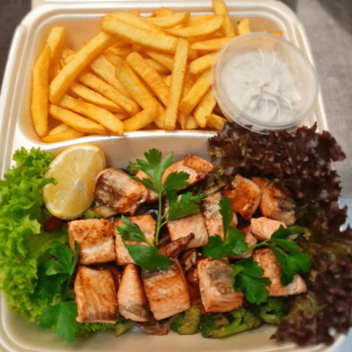 Gegrilltes Lachsfilet