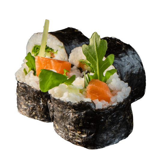 Mini-Futo Maki Lachs (5 Stück)
