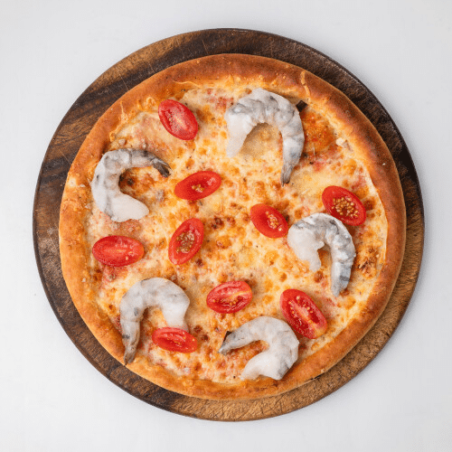 Pizza Garnelen
