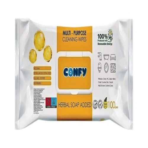 Confy Allzwecktücher Kräuterseife 100er Pack
