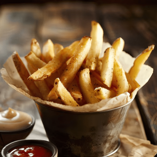 crispy coated fries